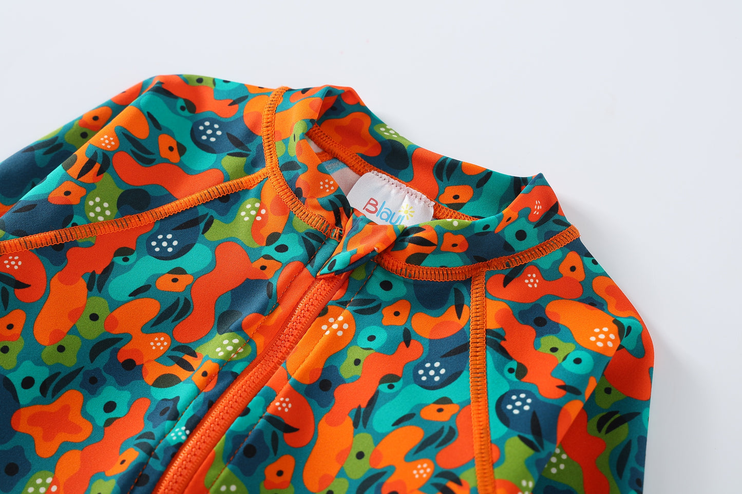 Traje de baño manga larga Olas de Color